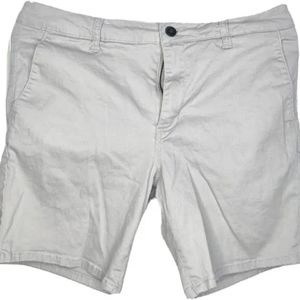 RSQ Jeans Short Chino Well Move Knee Mid Length Skateboard Shorts Size 31 Khaki